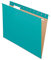 Pendaflex Recycelte Hängemappen, Briefgröße, aqua, 1/5 Schnitt, 25/BX (81616)