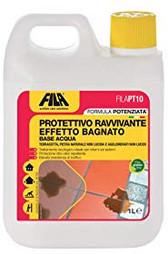 FILA Surface Care Solutions Fila PT10 1L Protettivo Antimacchia Effetto Bagnato per Interno ed Esterno, Terracotta, 492649 cm
