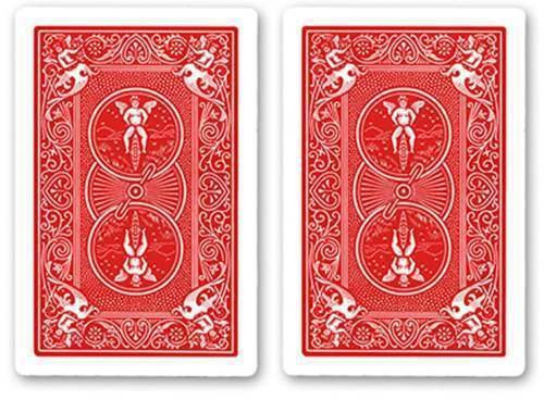 SOLOMAGIA Single Card Bicycle Gaff Cards - Double Red Back - Gaff Kartenspiel - Zaubertricks und Magie