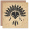 Wee Blue Coo Thanksgiving Indianer Feder Kopfschmuck Fuchs Weihnachtskarte