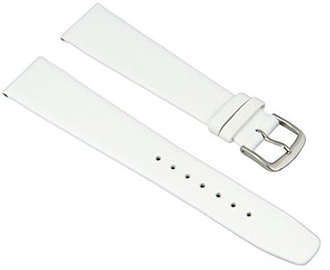 Graf Manufaktur Jazz XL Uhrenarmband Kalbsleder Band weiß 26157S, Stegbreite:17mm