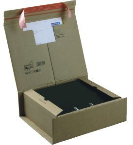 Colompac 10 x Versandkarton 330x290x120mm selbstklebend braun