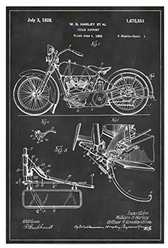artboxONE Poster 30x20 cm Sport/Motorsport Retro Motorrad patent - Bild Motorrad Motorsport patent