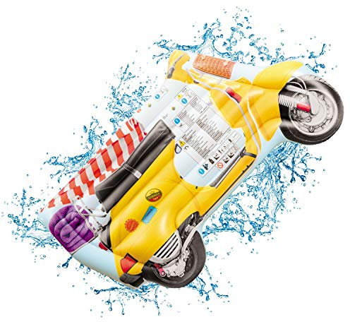 Mondo Toys 16728 Air Mat Jumbo Vintage Motorbike Luftmatratze Motorrad/Vespa Vintage - ideal für Meer, Strand, Schwimmbad, für Erwachsene und Kinder, 78 x 183 cm