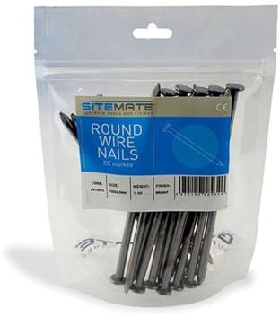 Sitemate Round Wire Nails - 1 1/2 (40mm) - 2.36 Gauge - Galvanised