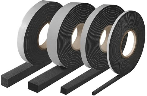 Parotec Kompriband Fugendichtband Fensterdichtband Dichtungsband Quellband Trockenbau Dichtband (Bandbreite - 10 mm, Expandiert - von 3 mm auf 15 mm, 3 mm->15 mm, Lange - 10 lfm) Anthrazit
