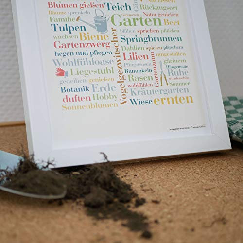 Mini-Poster Garten Wörter (DIN A4)