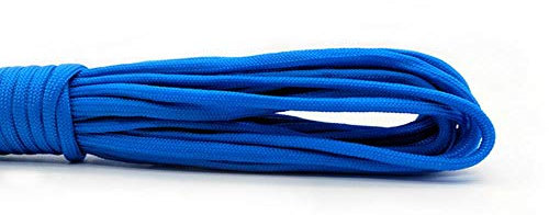 LLAAIT 100FT Dia.4mm 7 stand Cores Paracord for Survival Parachute Cord Lanyard Camping Climbing Camping Rope Hiking Clothesline,Blue,10 meters