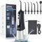 Cordless Water Dental Flosser Teeth Cleaner, INSMART Professional 300ML Tank DIY Mode USB Rechargeable Dental Oral Irrigator for Home and Travel, IPX7 Waterproof 6 Modes Irrigate for Oral Care