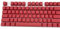 LovePlz Keycap Only 104Pcs / Set Universal Ergonomic Backlit Key Cap Keycaps para Teclado Mecánico Rojo