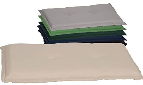 Beo Bankauflage Waschbar Ascot | Premium-Qualität Made in EU | Atmungsaktive Gartenbank Auflage nach Öko-Tex Standard | UV-beständige Sitzauflage Bank | Auflage Bank in Beige