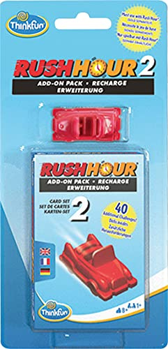 ThinkFun - 76451 - Rush Hour 2 - Erweiterung für das original Rush Hour. EIN Add-on mit neuen Herausforderungen für Jungen und Mädchen ab 8 Jahren.