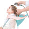 DECMAY Lavandino per capelli, lavandino per shampoo mobile pieghevole portatile in plastica con tappo e tubo dell'acqua per donne incinte, disabili, anziani, bambini, parrucchiere