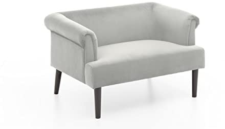 Atlantic Home Collection Charlie Loveseats, Massivholz, (2) Grau, 118/85/88 cm