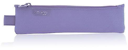 office box Estuche Portatodo Mini Basic con Cierre de Cremallera Suave y Formato Rectangular de Colorline by 10 Colores (Lila)