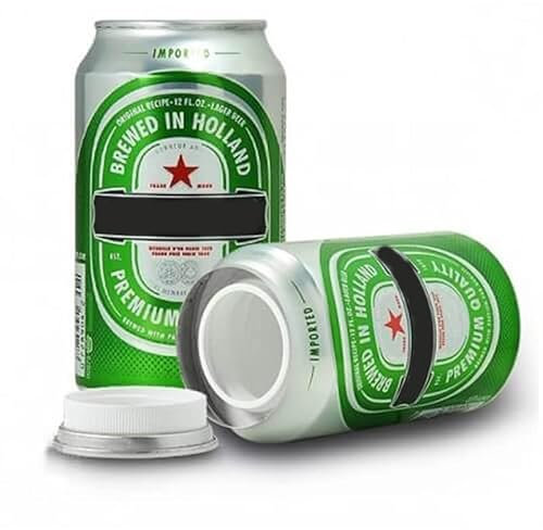 Birra nascosta originale - Birra con vano nascosto segreto - Birra autentica SAFE STASH - Birra mimetica