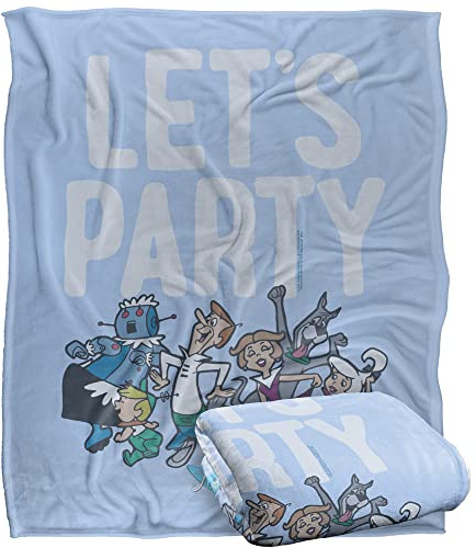 JETSONS Blanket, 152 x 127 cm The Orbit City Silky Touch Super Soft Throw Blanket