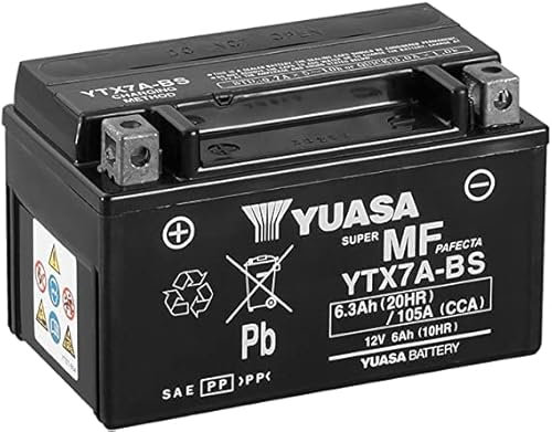 Yuasa - Batterie SLA YTX7A - AGM - Sans entretien - Prêt à l'emploi - Essence acide