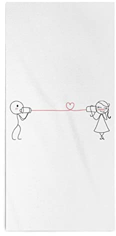 Handtuch Ich Liebe Dich Happy Loves Day Mikrofaser Strandlaken Schnell Trocknend Sandfreie Campingtücher Für Picknicks Männer Wandern 40X70Cm