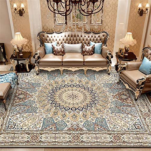 ESOUY Bereichsteppich, schöner Teppich, Teppich mit Vintage-Kamel, Shabby-Chic-Look, Schlafzimmerteppich, schmutzig, groß, rechteckig, Dicke ca. 0,7 cm – 160 x 230 cm