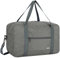 Handgepäck Tasche für Flugzeug Reisetasche Klein Faltbare Handgepäck Ryanair 40x20x25cm Sporttasche Krankenhaustasche Weekendertasche von WANDF (Denim Grau 20L mit Schultergurt)
