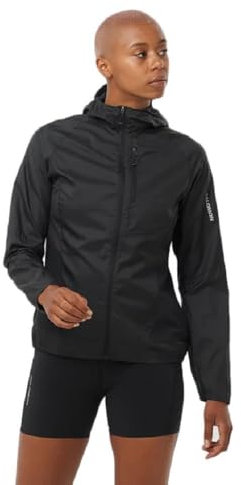SALOMON Women's Wind Jacket Veste, Noir Profond, M Femme