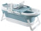 Baignoire portable pliable pour adulte, 138 x 62 x 52 cm, grande épaisseur, baril de trempage sur pied (138 bleu)
