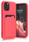 kwmobile Handyhülle kompatibel mit Apple iPhone 12 / iPhone 12 Pro Hülle - Handy Cover mit Fach für Karten - in Neon Pink