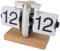 ciciglow Retro-Digital-Flip-Schreibtischuhr, 24-Stunden-Digital-Mechanische Flip-Uhr, Drehknopfverstellung, Home-Office-Dekor, Digitale Flip-Down-Uhr