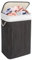 Bamboo Laundry Basket, 72L Laundry Hamper with Removeable Washable Lining, Easy Assemble Easy Folding Storage Bin 40x30x60 cm (Grey)
