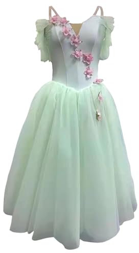 VersusModa DEGAS17 Women's Girl Nutcracker Ballet Dancing Dance Dance Tutu, green, M