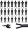 Reißverschluss Zipper 24 Stück Reißverschluss Ersatz Zipper Reißverschluss Reparatur Set Reißverschluss Schieber Universeller Reißverschluss für Jacken Koffer und Rucksäcke Abnehmbar (Schwarz)