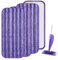 Balais Serpillières Reutilisable Compatible avec Swiffer WetJet,Tampon à Vadrouille Lavables Têtes de Rechange Microfibres pour Nettoyer (violet)
