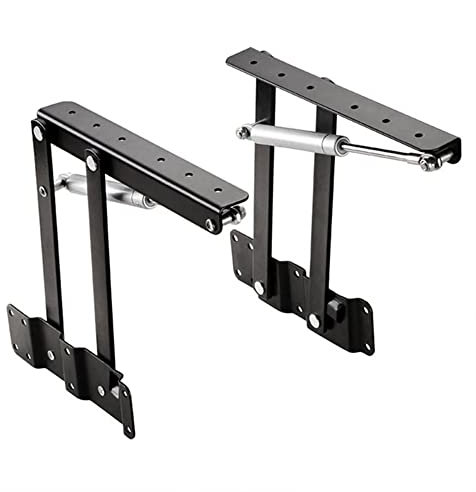 2 Stück Tischscharnier schwarz anhebbare Tischplatte Hardware Möbel Lift Klappschrank Scharnier