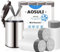AOSULI 20 Litre Bin Liners, White Bin Bags with Drawstring for Bathroom, Kitchen, Office, Pack of 48