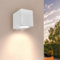 Ledvion - LED Wandlampe San Diego, 3W, 2700K, IP54, Dimmbar, Weiß, GU10 Außenlampe, Außenbeleuchtung