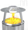 Outspark Wärmeabweiser für Solo Stove Ranger, 38,1 cm, Feuerstelle, Edelstahl, Wärmeverteiler, Zubehör mit Tragegriff und 3 Stützbeinen für 38,1 cm andere Feuerstelle im Innen- und Außenbereich