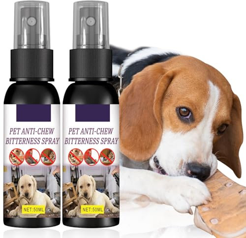 MILIAFLICK 2 Stück Anti Kau Spray Hund, Bitterspray Hund, Antikratzspray Katzen, Hält Hunde Wirksam vom Kauen ab Möbel, Kleidung und Schuhe