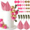 NEBURORA Lot de 64 mini ballons pour décoration de gâteaux, boules, décorations de gâteaux pour baby shower, décorations de gâteaux d'anniversaire (Or rose)
