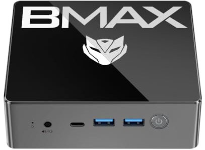 BMAX Mini PC B4Trubo Twin Lake N150 16GB DDR4 1TB SSD Mini Desktop Computer Triple Display 4K UHD, W-11Pro, Dual HDMI, Type-C, Dual Band Wi-Fi 5, Bluetooth 5.0, VESA-Halterung für Schule, Büro