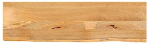 UJCHVHN Artikel-Tischplatte Live Edge 100x20x2,5cm Massivholz Mango Tischzubehör Tischplatten