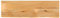 UJCHVHN Artikel-Tischplatte Live Edge 100x20x2,5cm Massivholz Mango Tischzubehör Tischplatten