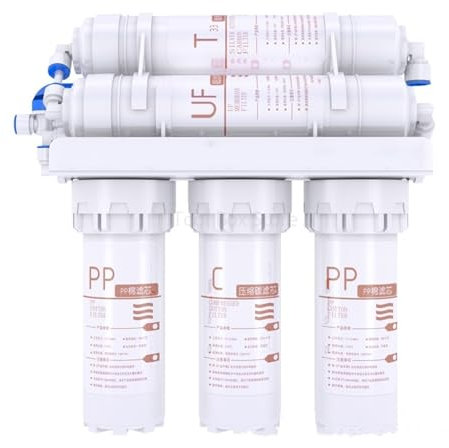 Filtro osmosi inversa, Filtro depuratore acqua a 5 fasi, di purificazione diretta 'acqua potabile for cucina domestica con rubinetto kit cartuccia filtrante