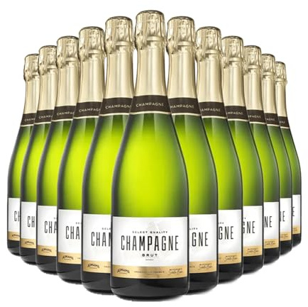 Adnams Brut Champagne 12.5% ABV | 12 x 75cl Bottles | NV French Sparkling Wine | Crisp Fruity Citrus Flavour | Pinot Meunier & Chardonnay Blend | Vegan