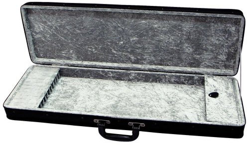 GEWA custodia per archi 6 archi nero, interno velluto antracite per violino, viola, violoncello