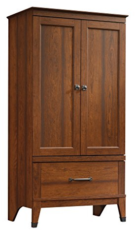 Sauder Carson Forge Armoire, Washington Cherry finish