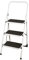 VERDELOOK | Sgabello Step in Metallo 123x48x7 cm, 3 Gradini, Scaletta per Uso Domestico, Richiudibile