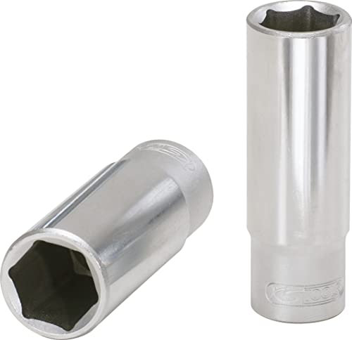 KS Tools 500.1410 - Douille spéciale pour bougies de préchauffage 1/4, 10 mm - Système FlankTraction - Chrome Vanadium - Finition satinée