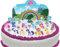 Vorgeschnittene und Essbare My Little Pony Szene Kuchen Topper (Tortenaufleger, Bedruckte Oblaten, Oblatenaufleger)