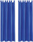 Bestlivings Blickdichte Gardine im 2er Pack mit Schlaufen (140x175 cm/Blau), in vielen Farben
